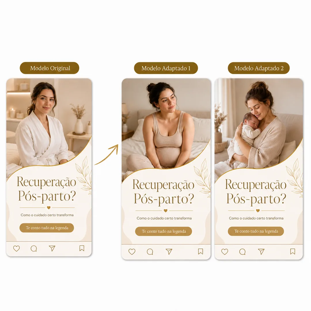 Modelo original e versões adaptadas 1